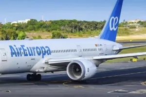 Chiếc Boeing 787-9 Dreamliner của hãng hàng không Air Europa. Ảnh: AIR EUROPA