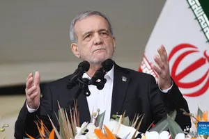 Tổng thống Iran Masoud Pezeshkian. Ảnh: XINHUA 