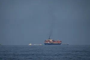 Tàu chở dầu tại eo biển Hormuz vào ngày 11-3-2026. Ảnh: VCG