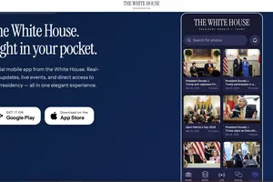 Ứng dụng truyền thông của Nhà Trắng được giới thiệu trên trang thông tin của Nhà Trắng. Ảnh: THE WHITE HOUSE 