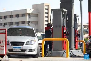 Một trạm xăng tại Cairo, Ai Cập. Ảnh: XINHUA