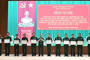 Bình Phước: 684 hài cốt liệt sĩ được quy tập trong 5 năm