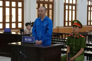 Phạm Hàn Châu (sinh năm 1983, ngụ thị xã La Gi, tỉnh Bình Thuận) tại phiên tòa