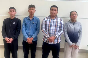 Các đối tượng tham gia bắt giữ người trái pháp luật để đòi nợ