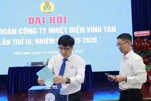 Bầu Ban Chấp hành Công đoàn Công ty Nhiệt điện Vĩnh Tân Khóa III