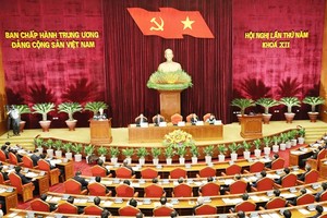 The Communist Party of Vietnam Central Committee (CPVCC) opened its fifth plenary meeting of the 12th tenure in Hanoi on Friday. (Photo: VNA/VNS)