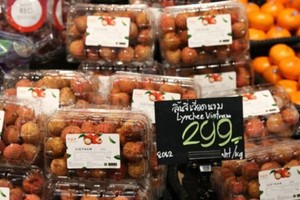 Litchi fruit has officially been shelved in Thai supermarkets since July 3, 2017