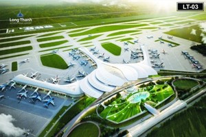 An artist’s impression of Long Thanh International Airport planned to be built in Dong Nai province
