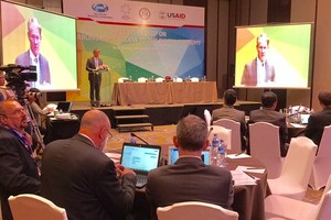 Delegates from APEC-member economies meet at an APEC workshop on enabling MSMEs better access to the digital economy, held on Tuesday in HCM City. (Photo: VNS)