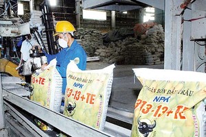 A production line of Binh Dien Fertilizer Company (Photo: SGGP)