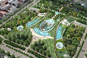 An artist’s impression of an underground parking lot in HCMC