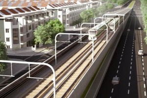 An artist’s impression of the third metro line in Hanoi (Source: Hanoi Urban Railway Management Board)