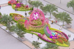 An artist’s impression of Nguyen Hue flower street for the coming Tet holiday