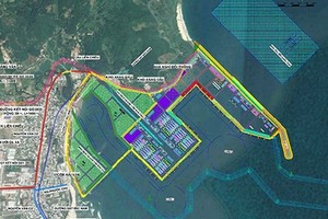 The 1:500 scale plan of Lien Chieu port