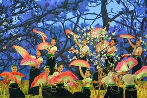 An art performance at the Hoa Ban Festival 2018 held in Điện Biên Province. — (Photo: baodienbienphu.info.vn)