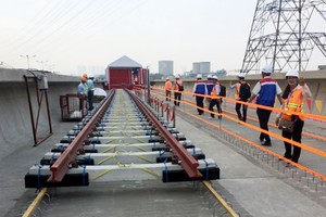 The construction site of Ben Thanh-Suoi Tien metro line (Photo: SGGP)