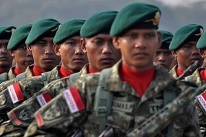 Indonesian soldiers. (Source: tempo.co)