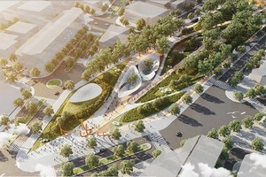 An artist’s impression of the second prized design of September 23 Park