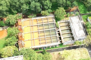 Underground water harvest for domestic use in Binh Chanh District (Photo: SGGP)