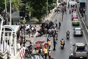 At the scene (Photo: AFP)