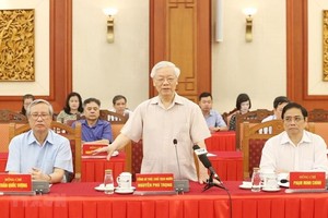 Party General Secretary and President Nguyen Phu Trong speaks at the event (Photo: VNA)