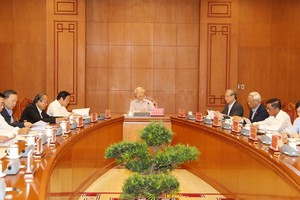 The meeting on November 18 takes place under the chair of Party General Secretary and State President Nguyen Phu Trong (Photo: VNA)