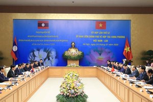 At the 42nd meeting of the Vietnam-Laos Intergovenrmental Committee (Photo: VNA)