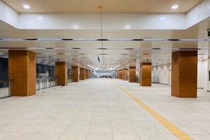 The B1 basement of Opera House Metro Station has been built (Photo: SGGP)