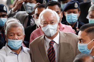 Malaysia's former Prime Minister Najib Razak arrives at the court on July 28 morning. A judge found him guilty on all seven counts. (Photo: Al Jazeera)