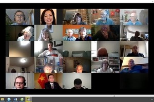 Participants in the online programme held by the Canada-Vietnam Friendship Association (Photo: VNA)