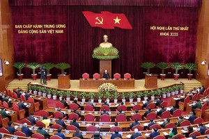 At the 13th National Party Congress (Photo: SGGP)