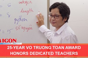 25-year Vo Truong Toan Award honors dedicated teachers