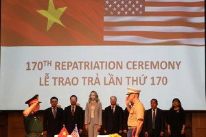 The 170th repatriation ceremony in the central city of Da Nang on July 25 (Photo: VNA)