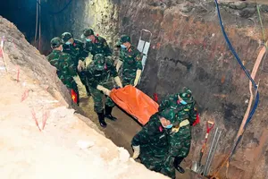 HCMC finds two more war martyrs' remains at Le Thi Rieng Park 