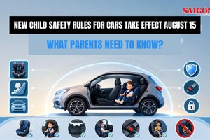 New child car safety regulations take effect from August 15