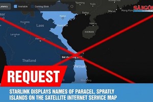 Starlink requested to display Paracel, Spratly Islands on satellite internet map