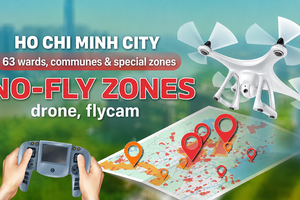 63 wards, communes and special zones fall within no-fly zone in Ho Chi Minh City