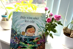 Tập thơ "Bầy tôm nhỏ leo cây". Thơ: Song Phạm. Tranh: Hân Phạm. NXB Kim Đồng.