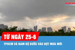 Từ 25-6, TPHCM và Nam bộ bước vào đợt mưa mới 