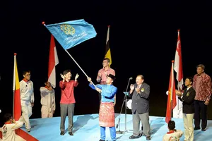 Chủ nhà Malaysia tại lễ nhận cờ tổ chức SEA Games 29- 2017. Ảnh: T.L
