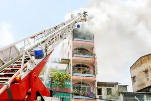 Một vụ cháy tại hộ kinh doanh gần chợ Kim Biên