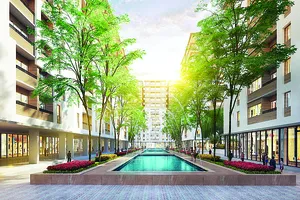 Không gian xanh hiện diện khắp dự án Cityland Park Hills 