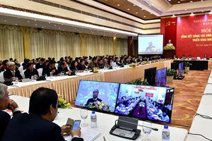 Hội nghị tổng kết công tác dân vận toàn quốc năm 2017. Ảnh: VGP/Nhật Bắc