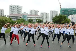 Thể dục đồng diễn với chủ đề “Phụ nữ khỏe, đẹp, tự tin” tại TPHCM