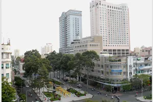 Đô thị thông minh kết hợp với đô thị xanh là mô hình TPHCM hướng đến trong tương lai  Trong ảnh: Một góc TPHCM hiện đại      