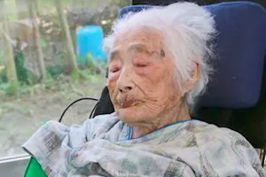 Cụ bà người Nhật Bản Nabi Tajima. Ảnh: KYODO