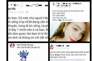 Những lời gạ gẫm kết bạn, chat sex từ các thành viên web hẹn hò đang tấn công mạng xã hội