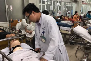 Các bác sĩ tích cực chăm sóc các nạn nhân