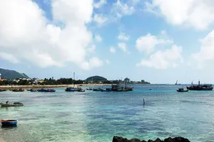 Khu vực bờ biển ở đảo Lý Sơn đang đứng trước nguy cơ bị san lấp để làm khu đô thị, thương mại.  Ảnh: NGỌC OAI