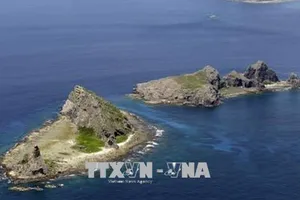 Quần đảo tranh chấp giữa Nhật Bản và Trung Quốc. Ảnh: Kyodo/TTXVN